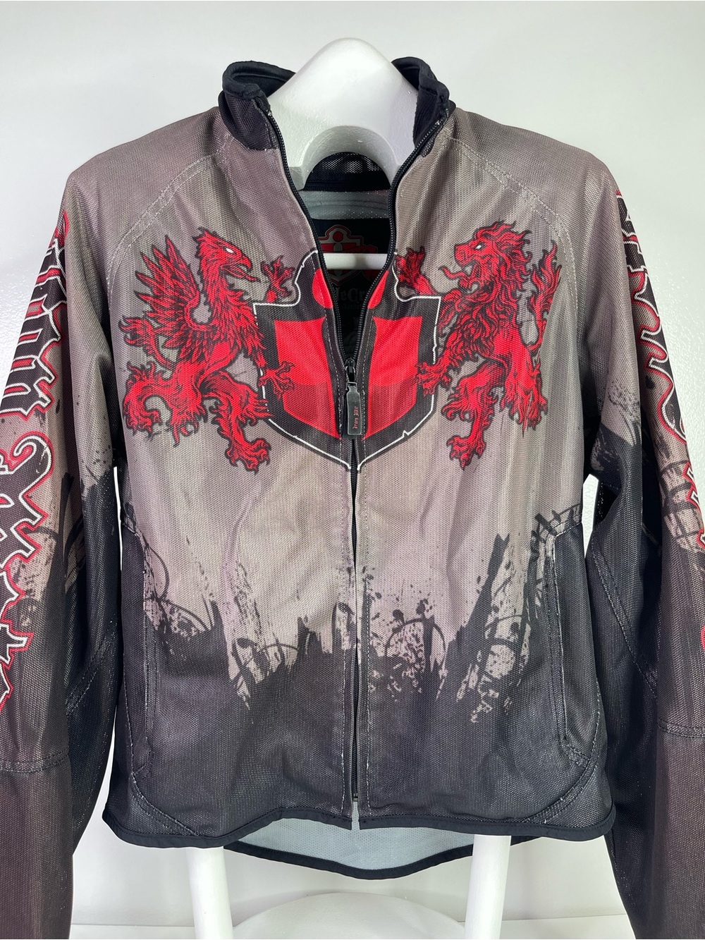 ICON Hooligan BattleCry Mesh Motorcycle Riding Jacket Large